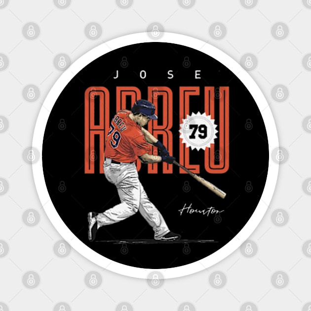 Jose Abreu Houston Card Magnet by Jesse Gorrell